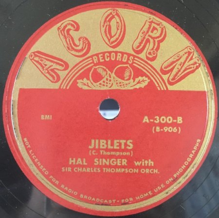 HAL SINGER - Rock around the clock 1948