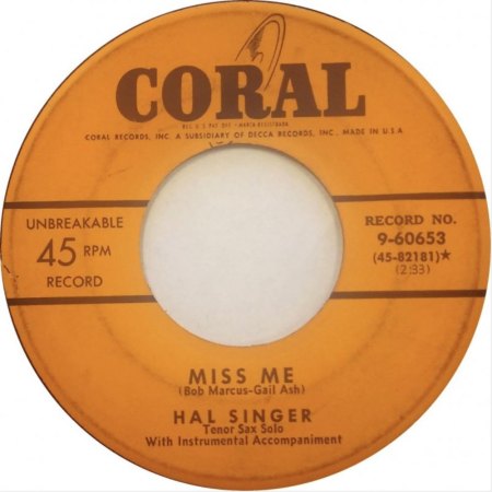 HAL SINGER - Rock around the clock 1948