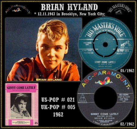 BRIAN HYLAND - HOT 100 - 1962