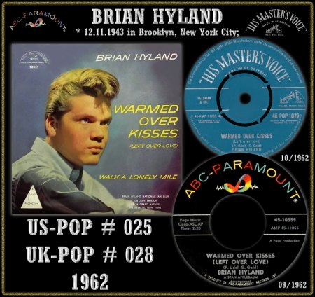 BRIAN HYLAND - HOT 100 - 1962