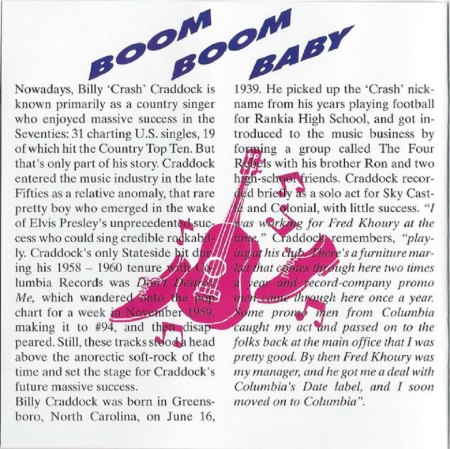 BILLY 'CRASH' CRADDOCK