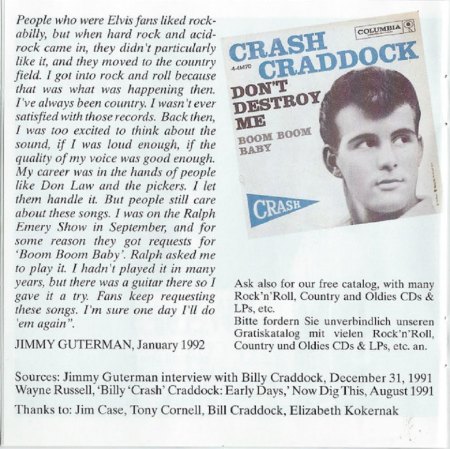 BILLY 'CRASH' CRADDOCK