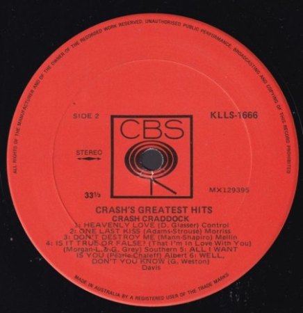 BILLY 'CRASH' CRADDOCK