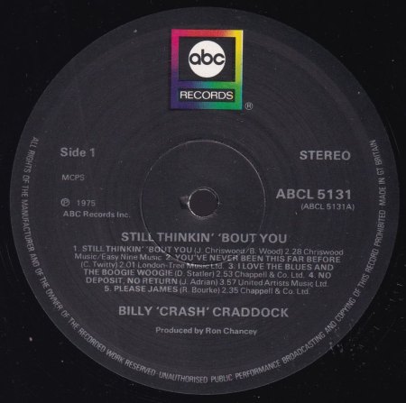 BILLY 'CRASH' CRADDOCK