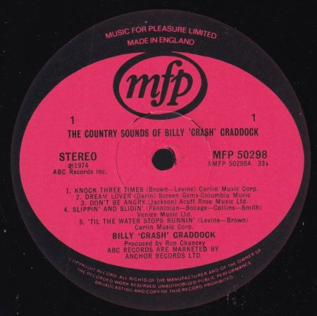 BILLY 'CRASH' CRADDOCK