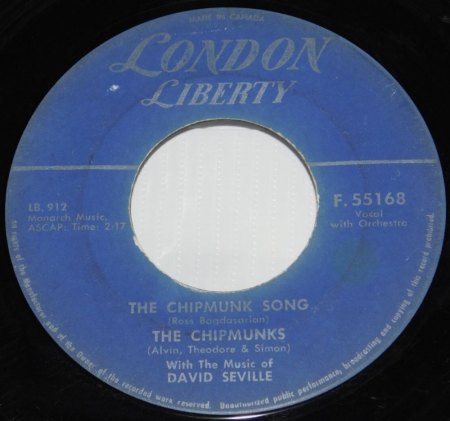 The CHIPMUNK SONG - Auch Novelties wurden deutsch gesungen