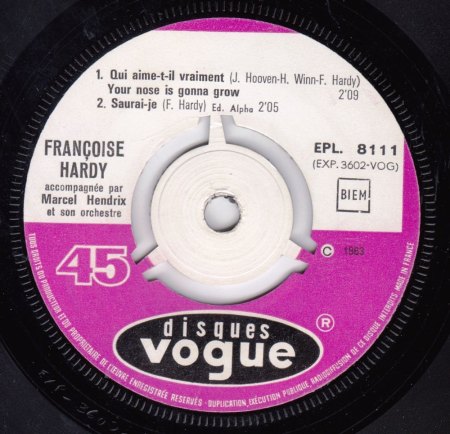 Francoise Hardy Si/EPs in französisch