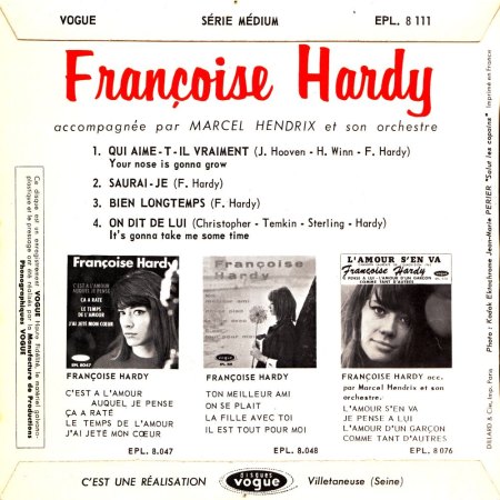 Francoise Hardy Si/EPs in französisch