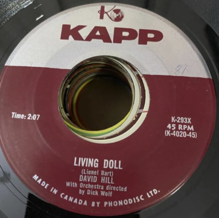 LIVING DOLL - Paul Kuhn covert Cliff Richard