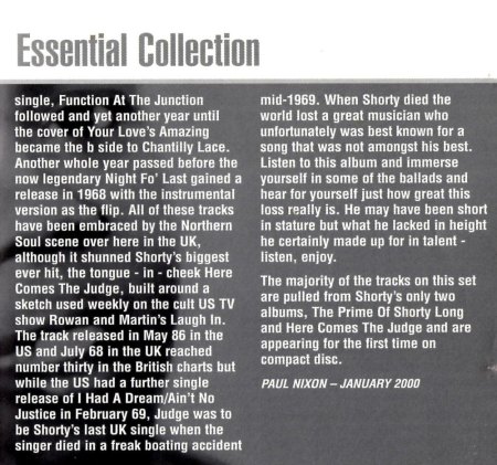 SHORTY LONG (Motown)