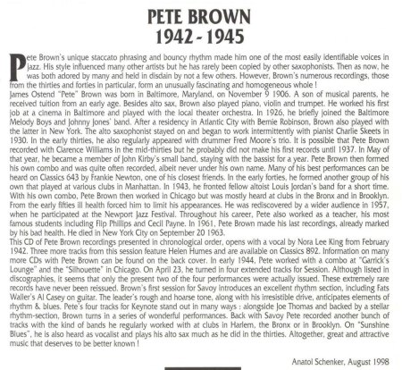 PETE BROWN