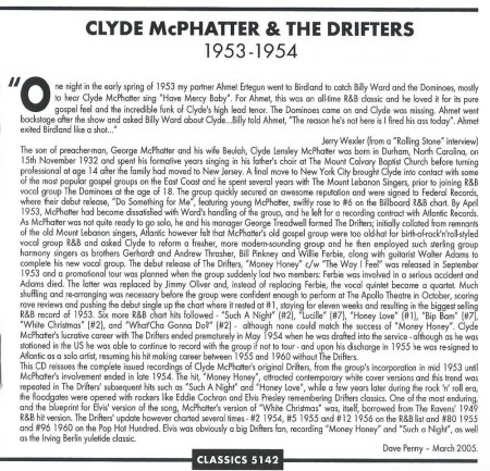 CLYDE McPHATTER - CD's