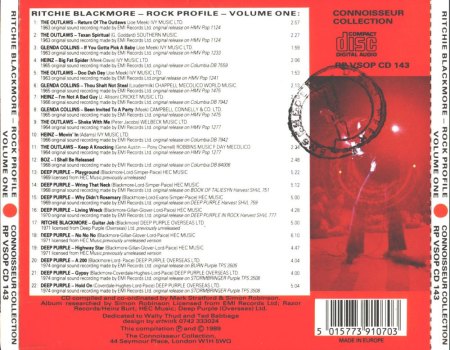 Ritchie Blackmore auf Joe Meek Produktionen