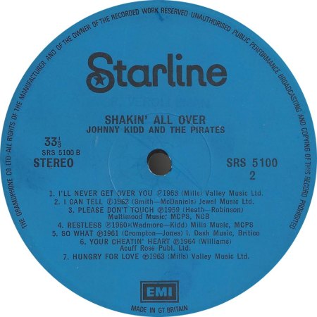 JOHNNY KIDD & THE PIRATES