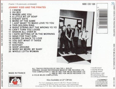 JOHNNY KIDD & THE PIRATES