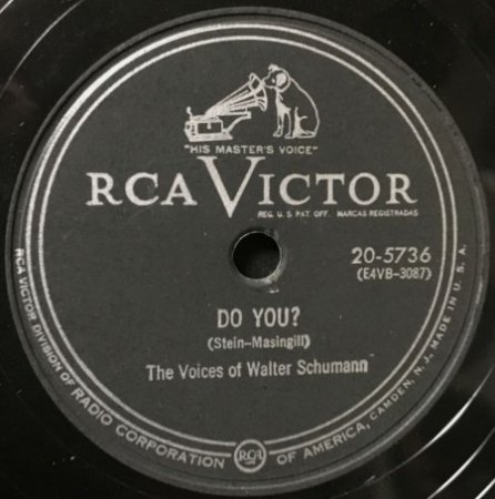 VOICES OF WALTER SCHUMANN - HOT 100 VON 1955