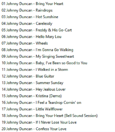 JOHNNY DUNCAN aus Texas