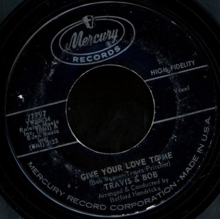 TRAVIS & BOB - Tell him no 1. und 2. Label