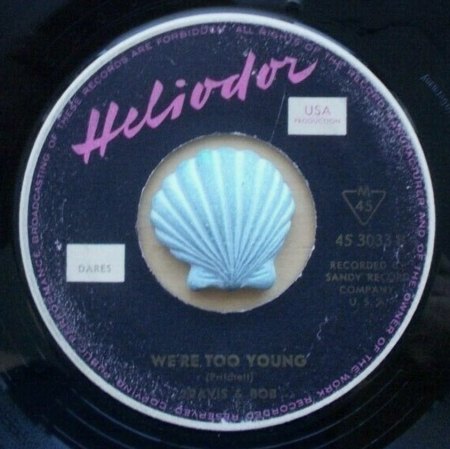 TRAVIS & BOB - Tell him no 1. und 2. Label