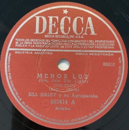 Bill Haley 78'er Decca