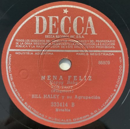 Bill Haley 78'er Decca