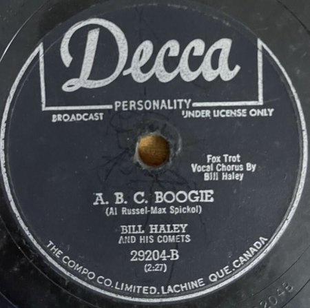 Bill Haley 78'er Decca