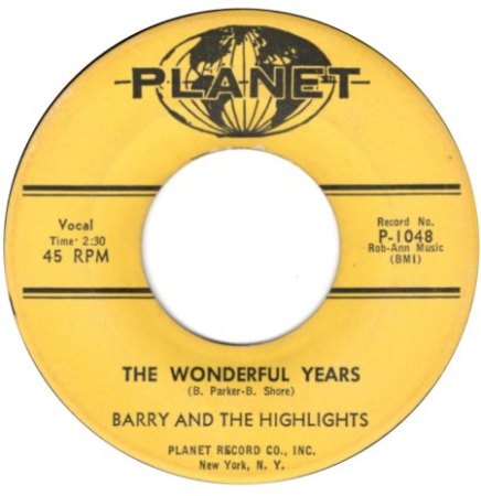 BARRY AND THE HIGHLIGHTS