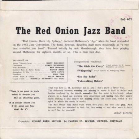 RED ONION JAZZ BAND (Australien)
