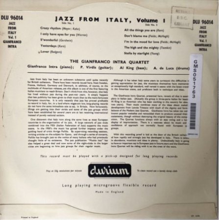 GIANFRANCO INTRA - Instrumental