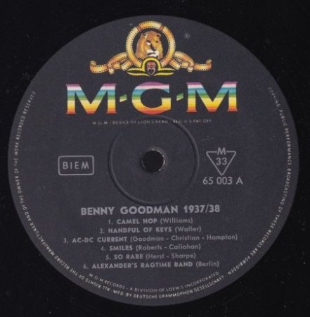 BENNY GOODMAN