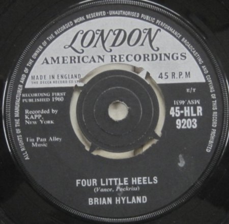 FOUR LITTLE HEELS - brian hyland