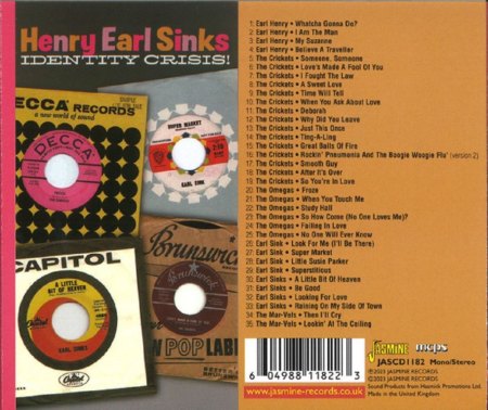 EARL SINKS alias EARL HENRY alias The OMEGAS