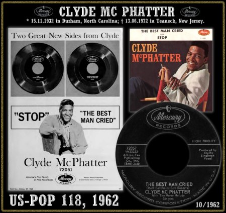 CLYDE MCPHATTER - HOT 100 - 1962