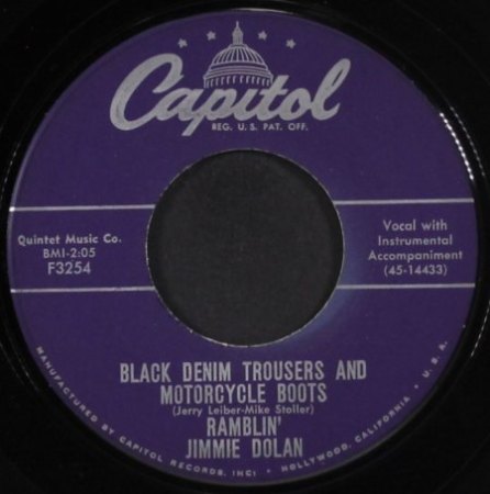 Black Denim Trousers And Motorcycle Boots