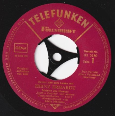 HEINZ ERHARDT - 100. Geburtstag!