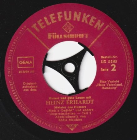 HEINZ ERHARDT - 100. Geburtstag!