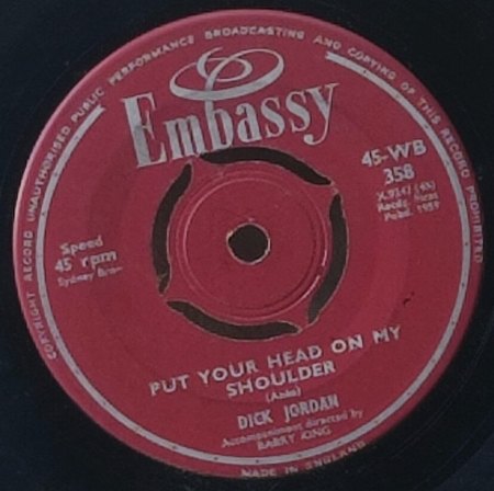 PUT YOUR HEAD ON MY SHOULDER - Original und Coverversion!