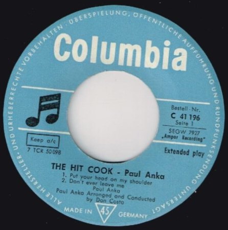 PUT YOUR HEAD ON MY SHOULDER - Original und Coverversion!