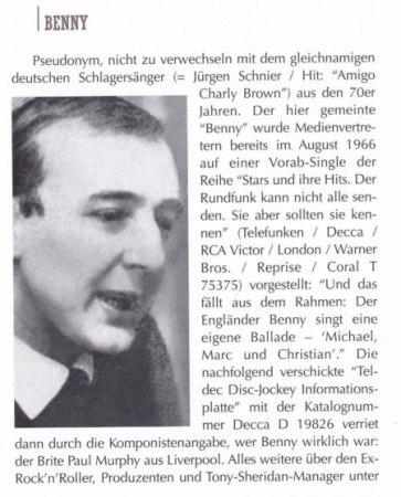 Wer ist Benny?? Auf Decca  19 826, Michael Marc und Christia