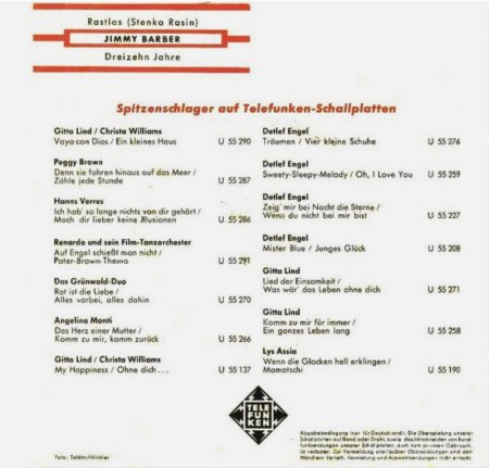 JIMMY BARBER - war er vielleicht Engländer?