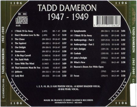 TADD DAMERON