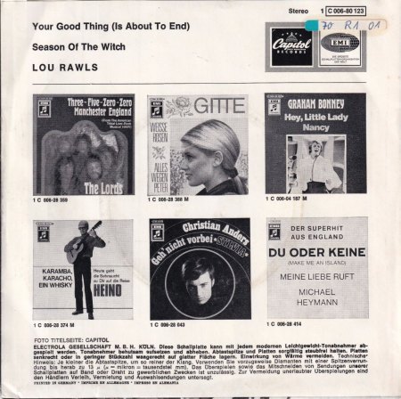 LOU RAWLS-Anfänge d.Soulsängers d. 60er u.70er  i.d. R&R