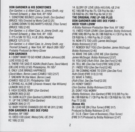 DON GARDNER & DEE DEE FORD