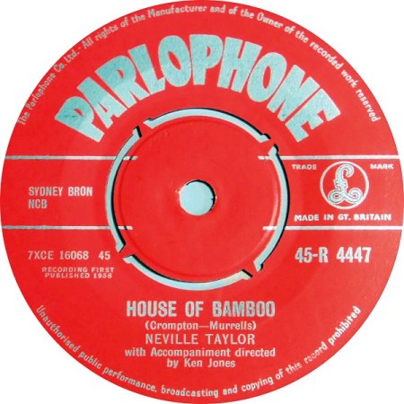 The HOUSE OF BAMBOO - Bill Ramsey covert US-Titel