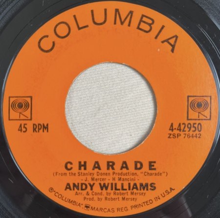 ANDY WILLIAMS - COLUMBIA RECORDS