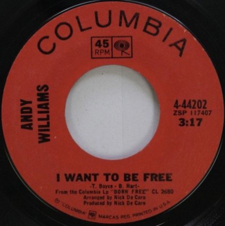 ANDY WILLIAMS - COLUMBIA RECORDS