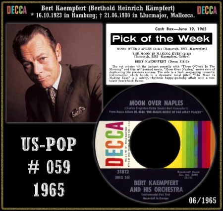 BERT KAEMPFERT AND HIS ORCHESTRA - COLLAGEN