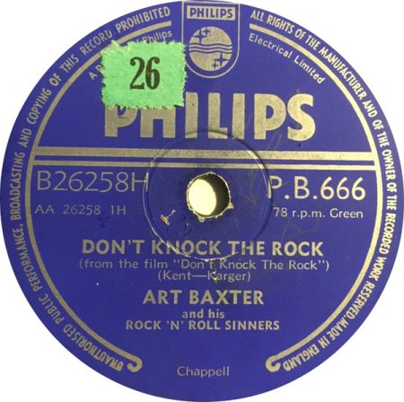 ART BAXTER - Rocknroll nur auf Schellack !!!