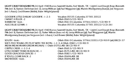 JACK PERRY AND THE LIGHT CRUST DOUGHBOYS