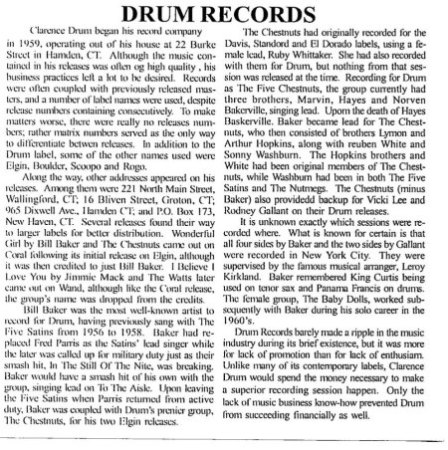 DRUM und ELGIN Records Story - Vicki Lee etc.